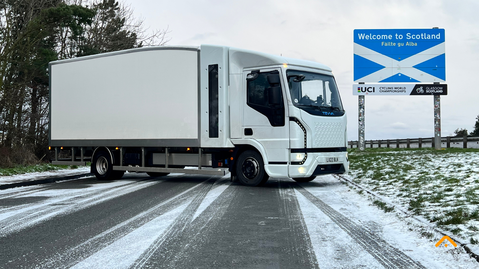 Tevva Hydrogen-Electric Truck Clocks up 350 Miles in Wintry Range Test